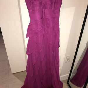 Floor length Magenta gown